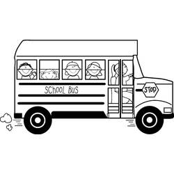 着色页: 巴士/长途汽车 (运输) #135295 - 免费可打印着色页