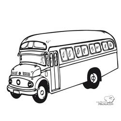 着色页: 巴士/长途汽车 (运输) #135297 - 免费可打印着色页