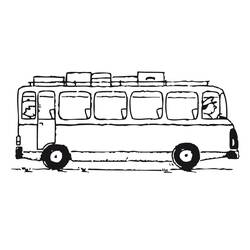 着色页: 巴士/长途汽车 (运输) #135307 - 免费可打印着色页