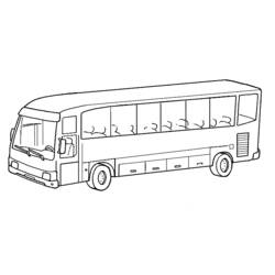 着色页: 巴士/长途汽车 (运输) #135314 - 免费可打印着色页