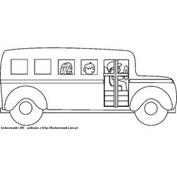 着色页: 巴士/长途汽车 (运输) #135321 - 免费可打印着色页