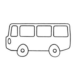 着色页: 巴士/长途汽车 (运输) #135322 - 免费可打印着色页
