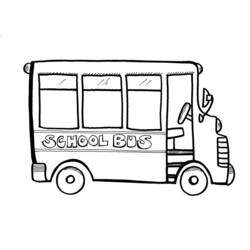 着色页: 巴士/长途汽车 (运输) #135325 - 免费可打印着色页
