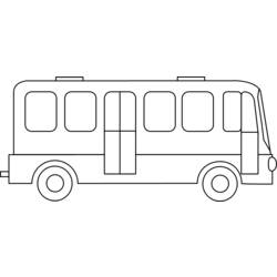 着色页: 巴士/长途汽车 (运输) #135335 - 免费可打印着色页