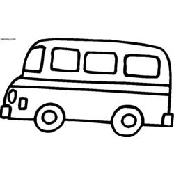着色页: 巴士/长途汽车 (运输) #135336 - 免费可打印着色页