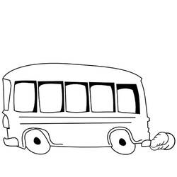 着色页: 巴士/长途汽车 (运输) #135337 - 免费可打印着色页