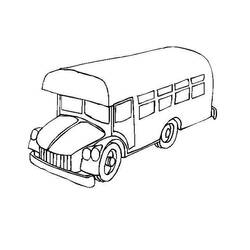 着色页: 巴士/长途汽车 (运输) #135348 - 免费可打印着色页