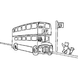 着色页: 巴士/长途汽车 (运输) #135350 - 免费可打印着色页