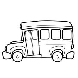 着色页: 巴士/长途汽车 (运输) #135353 - 免费可打印着色页