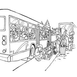 着色页: 巴士/长途汽车 (运输) #135356 - 免费可打印着色页