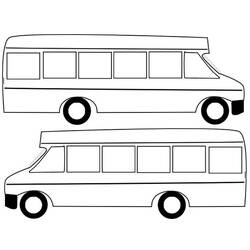 着色页: 巴士/长途汽车 (运输) #135359 - 免费可打印着色页