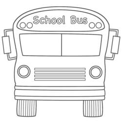 着色页: 巴士/长途汽车 (运输) #135360 - 免费可打印着色页