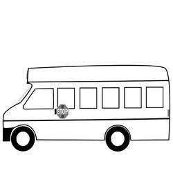 着色页: 巴士/长途汽车 (运输) #135363 - 免费可打印着色页