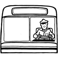 着色页: 巴士/长途汽车 (运输) #135364 - 免费可打印着色页