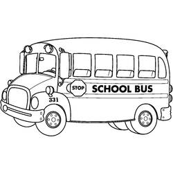 着色页: 巴士/长途汽车 (运输) #135371 - 免费可打印着色页