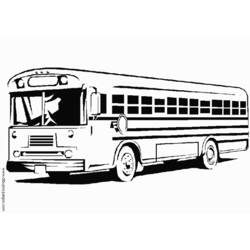 着色页: 巴士/长途汽车 (运输) #135375 - 免费可打印着色页