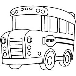 着色页: 巴士/长途汽车 (运输) #135388 - 免费可打印着色页