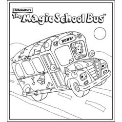 着色页: 巴士/长途汽车 (运输) #135395 - 免费可打印着色页