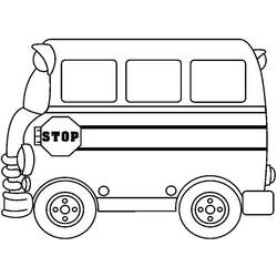 着色页: 巴士/长途汽车 (运输) #135402 - 免费可打印着色页