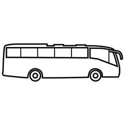 着色页: 巴士/长途汽车 (运输) #135427 - 免费可打印着色页