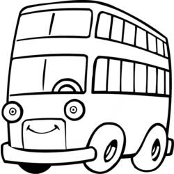着色页: 巴士/长途汽车 (运输) #135430 - 免费可打印着色页