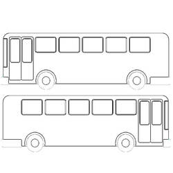 着色页: 巴士/长途汽车 (运输) #135451 - 免费可打印着色页