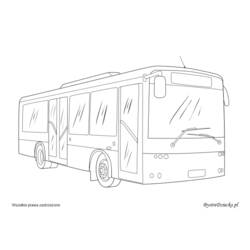 着色页: 巴士/长途汽车 (运输) #135461 - 免费可打印着色页