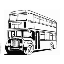 着色页: 巴士/长途汽车 (运输) #135468 - 免费可打印着色页