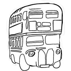 着色页: 巴士/长途汽车 (运输) #135494 - 免费可打印着色页