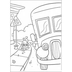 着色页: 巴士/长途汽车 (运输) #135527 - 免费可打印着色页