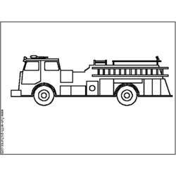 着色页: 消防车 (运输) #135886 - 免费可打印着色页