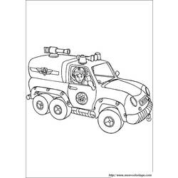 着色页: 消防车 (运输) #135974 - 免费可打印着色页