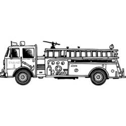 着色页: 消防车 (运输) #135978 - 免费可打印着色页