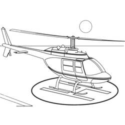 着色页: 直升机 (运输) #136031 - 免费可打印着色页