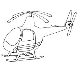 着色页: 直升机 (运输) #136036 - 免费可打印着色页