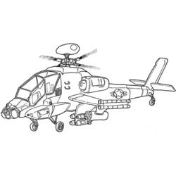 着色页: 直升机 (运输) #136040 - 免费可打印着色页