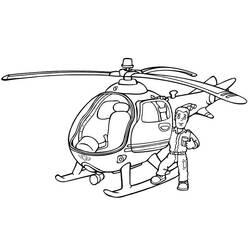 着色页: 直升机 (运输) #136041 - 免费可打印着色页