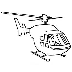 着色页: 直升机 (运输) #136042 - 免费可打印着色页