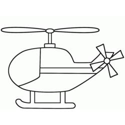 着色页: 直升机 (运输) #136046 - 免费可打印着色页