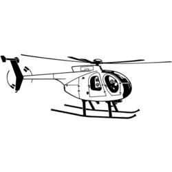 着色页: 直升机 (运输) #136047 - 免费可打印着色页