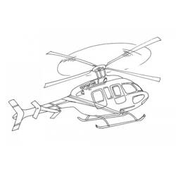 着色页: 直升机 (运输) #136048 - 免费可打印着色页