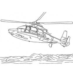 着色页: 直升机 (运输) #136049 - 免费可打印着色页
