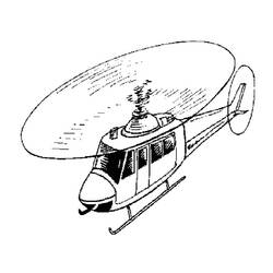 着色页: 直升机 (运输) #136050 - 免费可打印着色页
