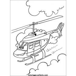 着色页: 直升机 (运输) #136053 - 免费可打印着色页