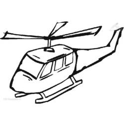 着色页: 直升机 (运输) #136054 - 免费可打印着色页