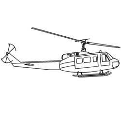 着色页: 直升机 (运输) #136064 - 免费可打印着色页
