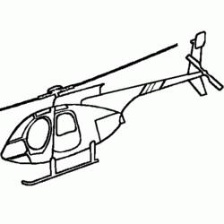 着色页: 直升机 (运输) #136067 - 免费可打印着色页