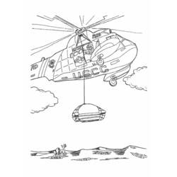 着色页: 直升机 (运输) #136069 - 免费可打印着色页