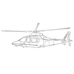 着色页: 直升机 (运输) #136071 - 免费可打印着色页