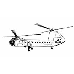 着色页: 直升机 (运输) #136074 - 免费可打印着色页